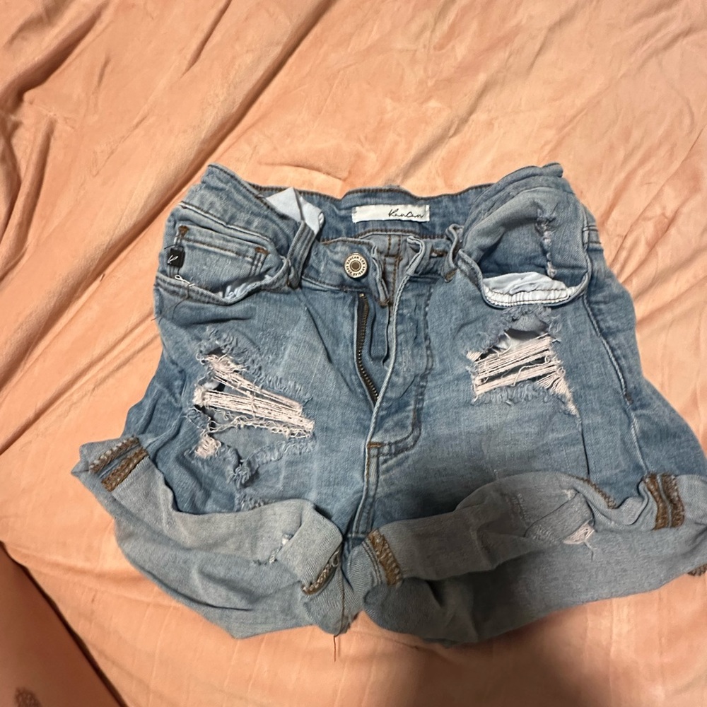 Denim shorts